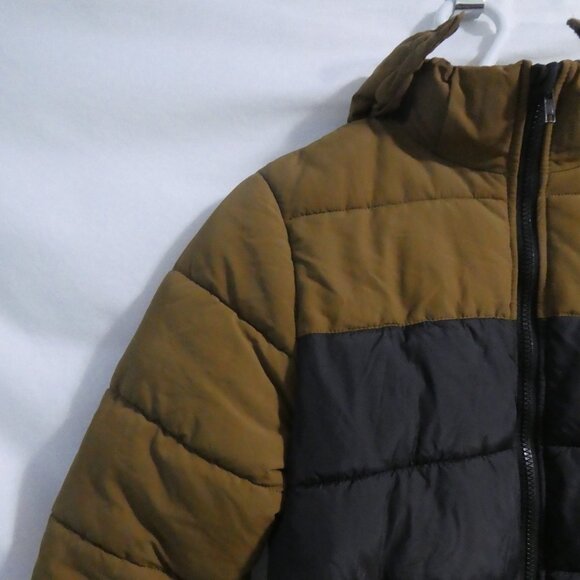 H&M NEW WAYZ | 11-12 years US 14 | Black and Brown Hooded Puffer Jacket - Picture 4 of 16